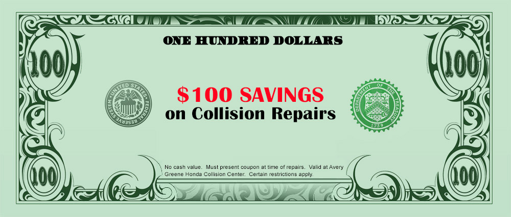 100 Savings Collision Special