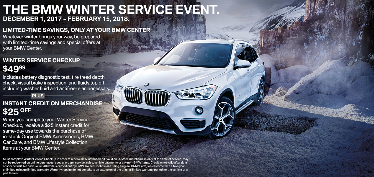 Auto Service Specials Coupons BMW 3 Series, X5, Z4 Cain BMW North