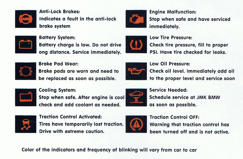 Bmw e46 warning lights manual #2