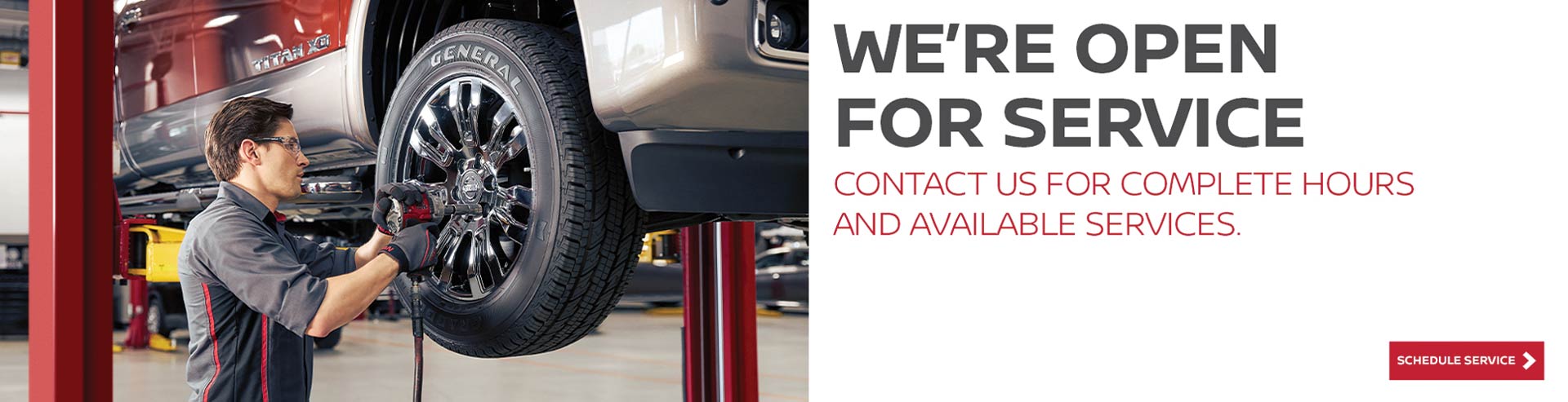We're Open For Service | Galesburg Nissan | Galesburg, IL