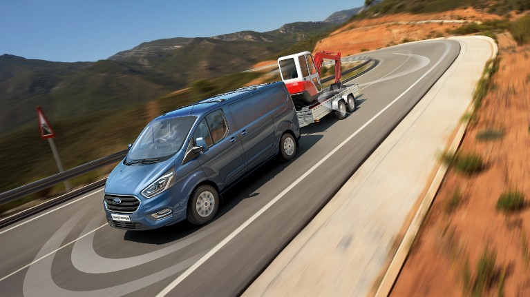 transit custom towing