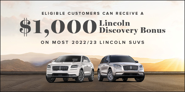 Get A $1,000 Bonus On Most Lincoln SUVs | Toronto, ON
