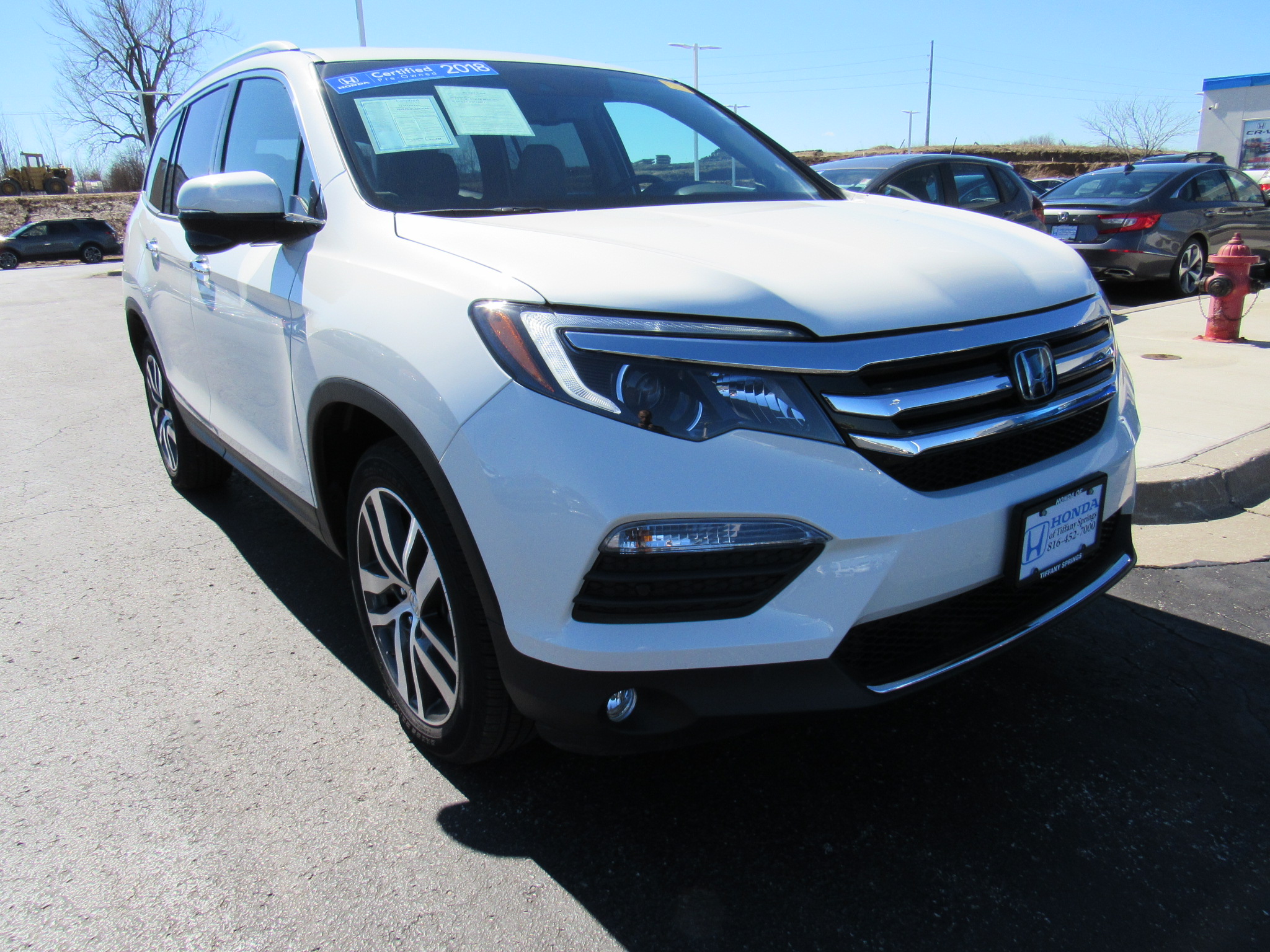 Certified 2018 Honda Pilot Touring AWD Honda of Tiffany Springs Kansas City MO