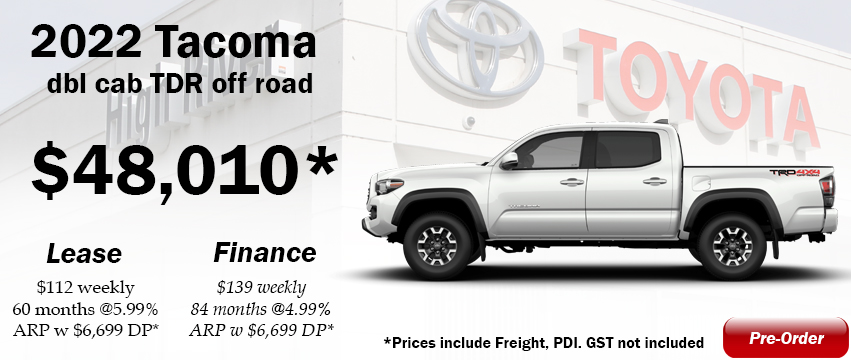 Tacoma Offer at High River Toyota