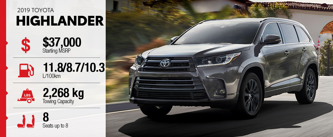 2019 Toyota Highlander High River Toyota Calgary Ab