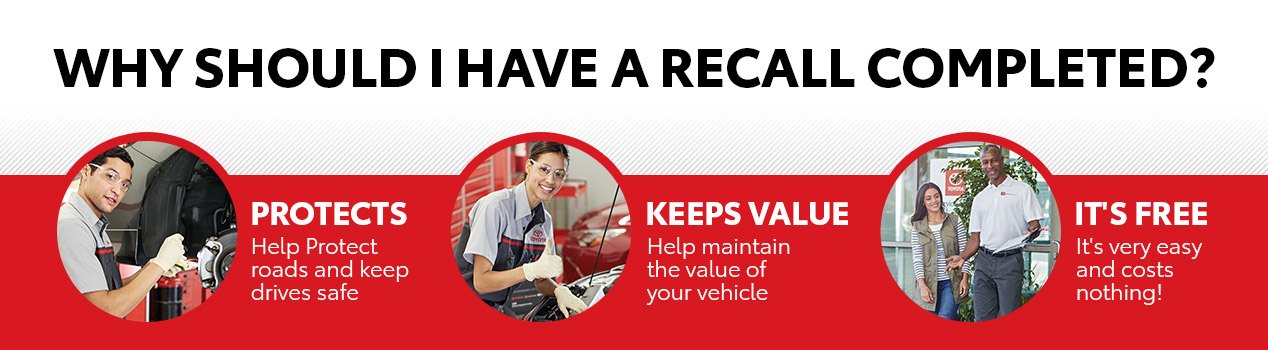 Why Should you have a Recall Completed.  Protects, Keeps Value and It's Free.