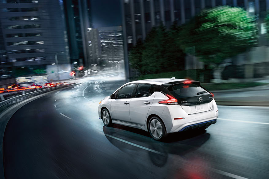 Exterior image of the 2020 Nissan Leaf