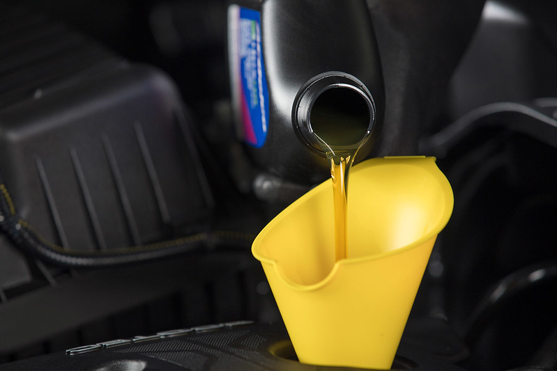 Image of an oil change