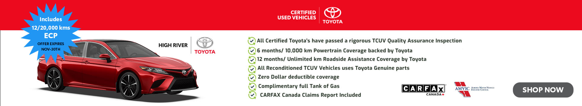High River Toyota Certified Used Vehicles