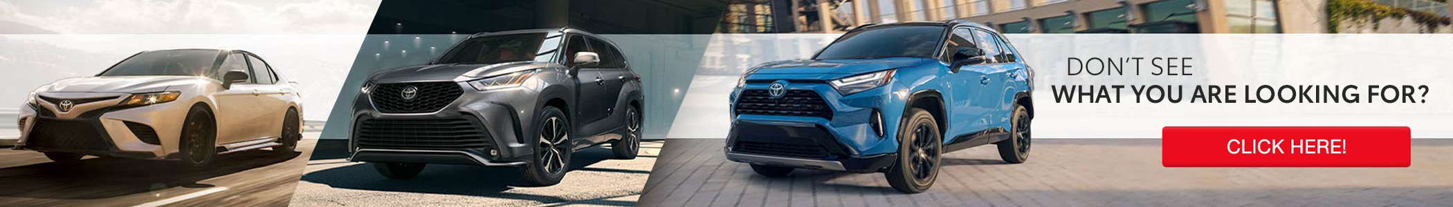 Downtown Toyota | Let us find your vehicle