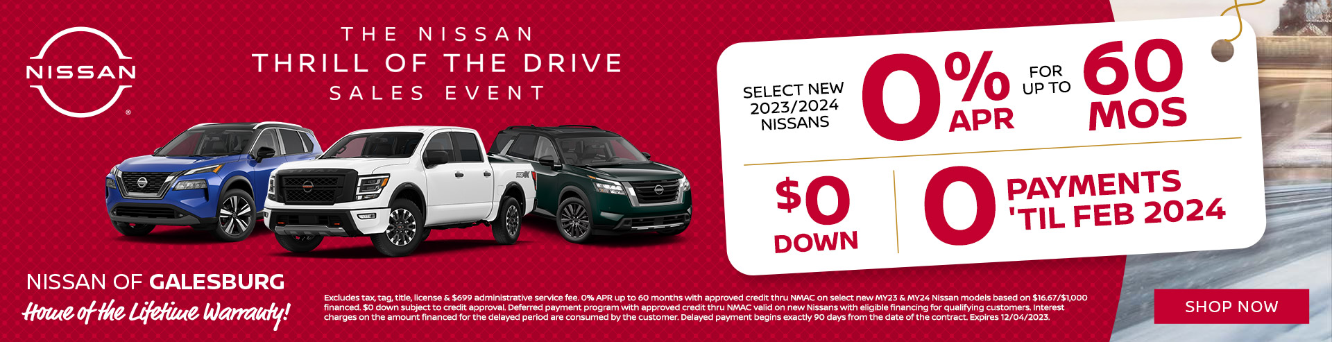 Select New 2023/2024 Nissans | Nissan of Galesburg | Galesburg, IL
