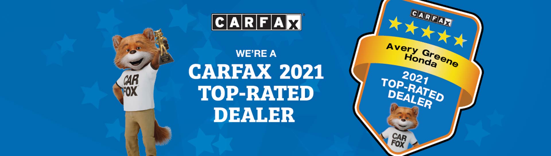 Car Fax 2021 Top Rated Dealer Banner