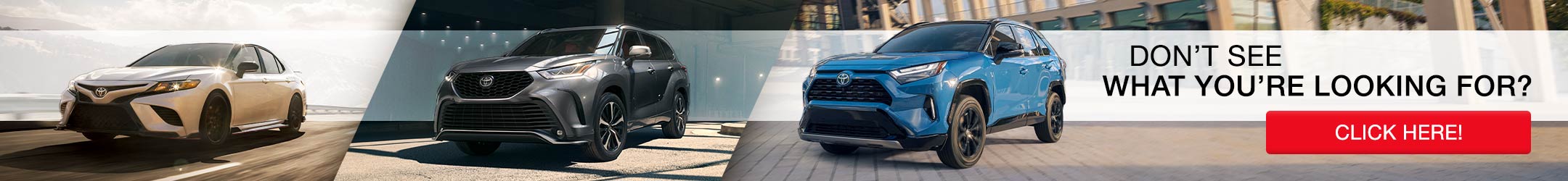 Downtown Toyota | Let us find your vehicle