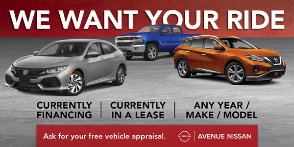 We Want Your Ride - Ask for your free vehicle appraisal