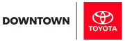 Downtown Toyota Logo and Toyota Brand Logo. Click on image to navigate back to homepage