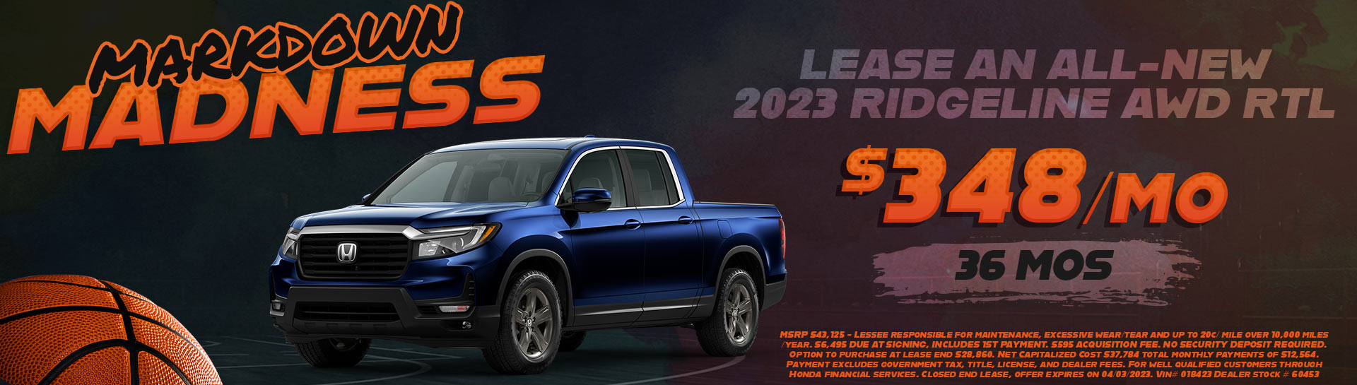 2023 Ridgeline Lease Special