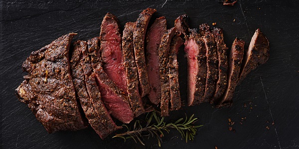 Grilled steak meat