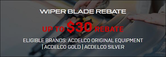 Service Special - Wiper Blade Rebate