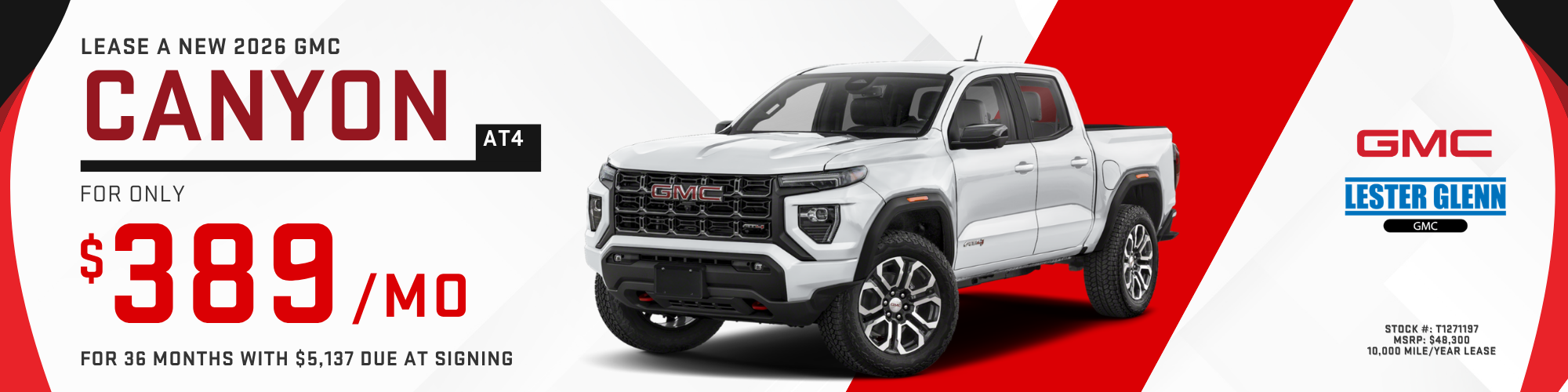 2026 GMC Canyon AT4 4WD Lease and Finance Offer, Toms River NJ