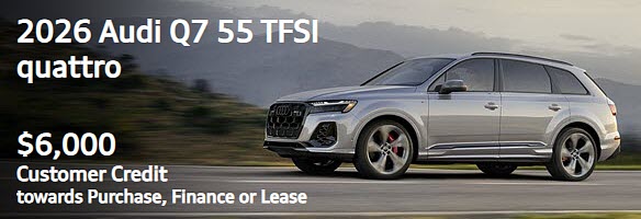 Special New 2026 Audi Q7 Bonus Offer