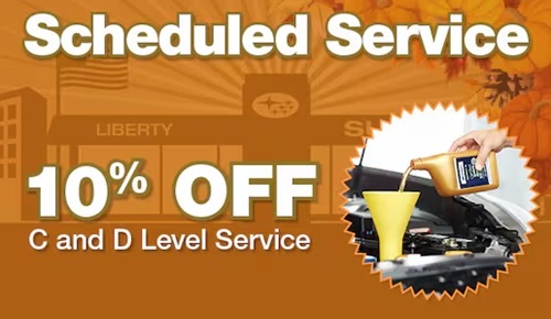 Scheduled Service - 10% OFF C and D Level Service