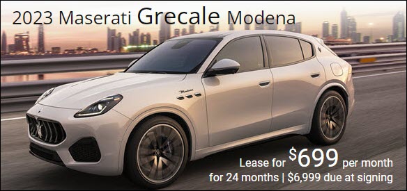 Special New 2023 Maserati Grecale Lease