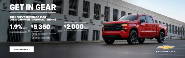 Get in Gear: 2026 Chevy Silverado 1500 Crew Cab with TurboMax™ Engine