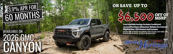 New 2026 GMC Canyon Models