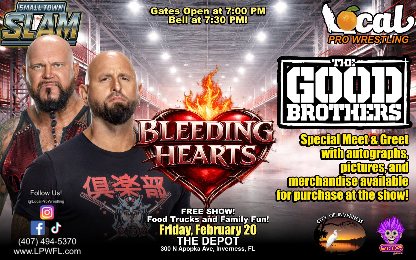 Small Town Slam Wrestling – Bleeding Hearts