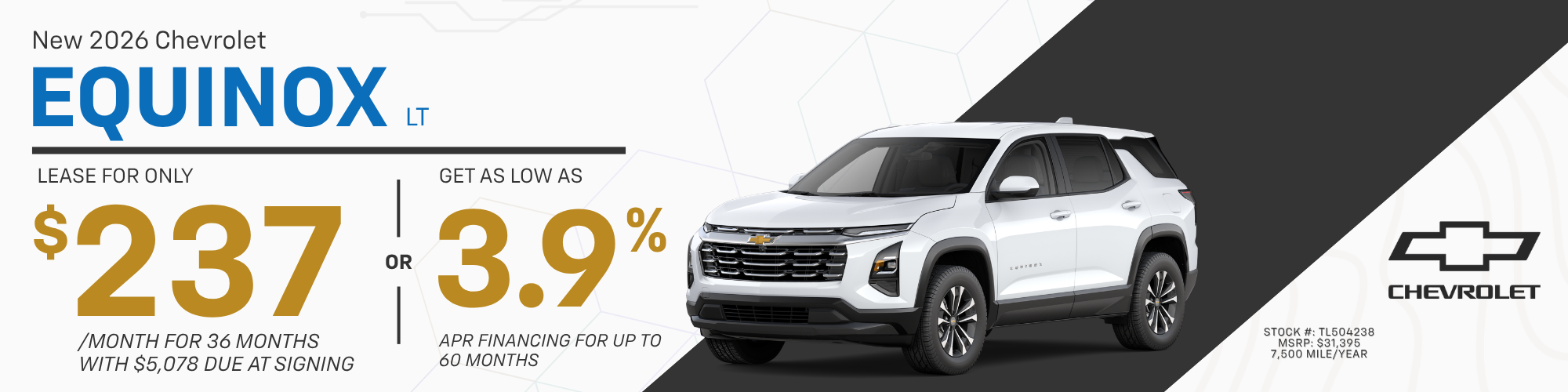 2026 Chevrolet Equinox LT FWD Lease and Finance Offer, Toms River NJ