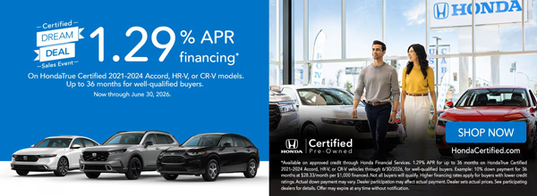 Certified Dream Deal Sales Event.