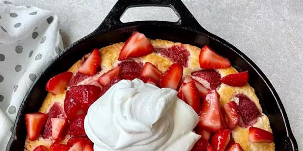 Skillet Strawberry Shortcake