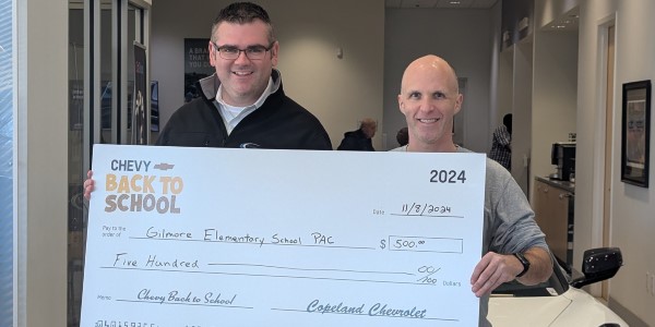 Copeland Chevrolet Partners With Gilmore Elementary School PAC