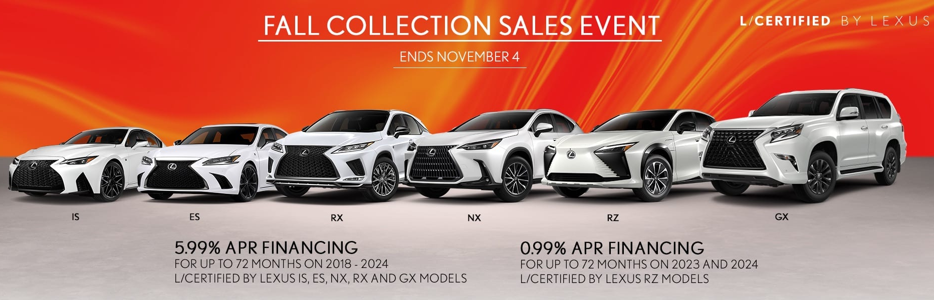 Fall Collection Sales Event