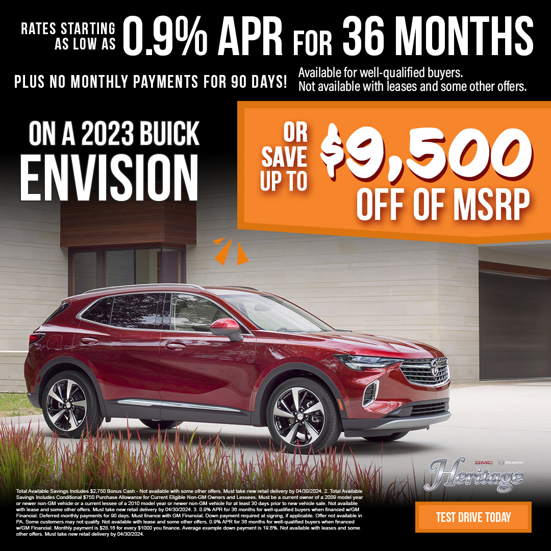 2023 Buick Envision Offer | Heritage Buick GMC | Rockwall, TX