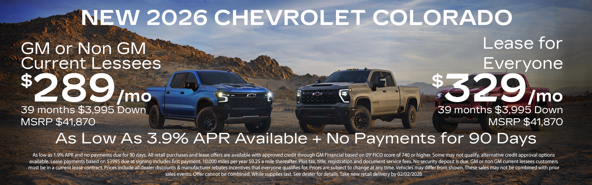 Chevrolet Colorado Offer