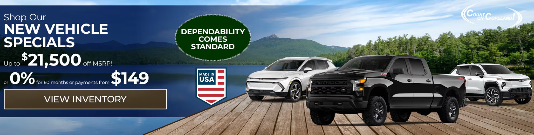 Copeland Chevrolet New Vehicle Specials