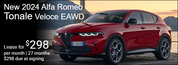Special 2024 Alfa Romeo Tonale Lease