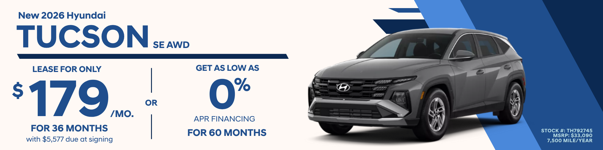 2026 Hyundai Tucson SE AWD Lease and Finance Offer, Toms River NJ