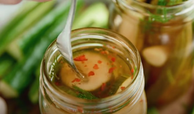 Easy overnight pickles