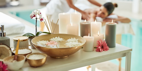 Woman getting a massage