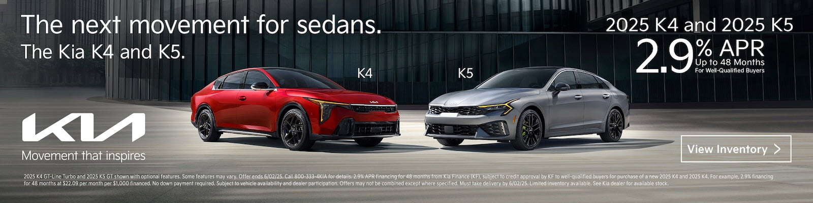 2025 Kia K4 and K5