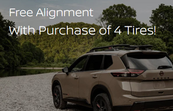 No-Cost Alignment with Purchase of 4 Tires