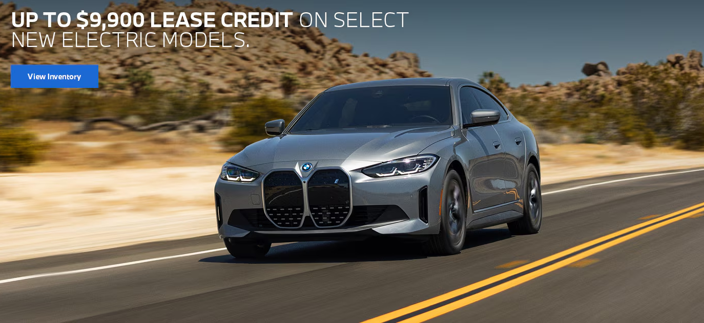 Up to $9,900 Lease Credit on Select New Electric Models