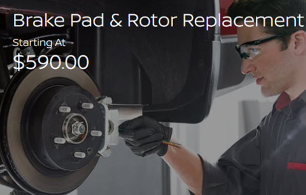 Brake Pad And Rotor Replacement - Starting at $590