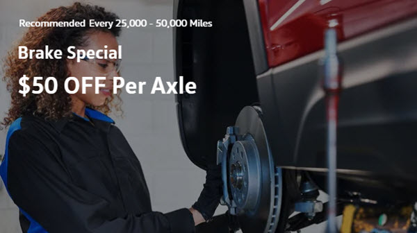 Brake Special $50 OFF Per Axle