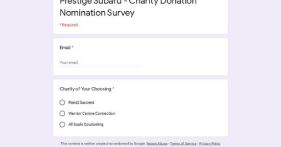 Charity Survey