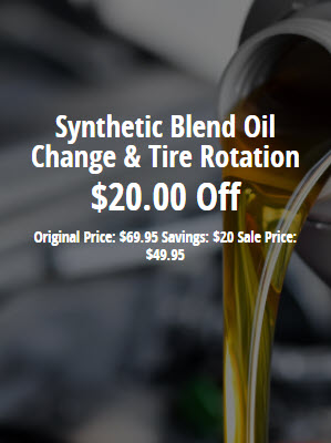 Oil Change & Tire Rotation Service Special