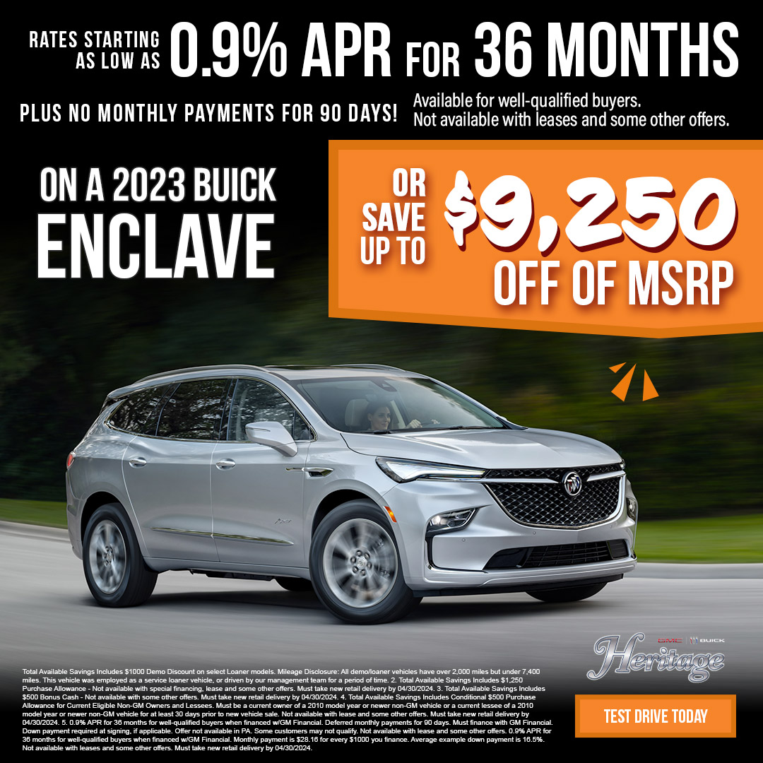 2023 Buick Enclave Offer | Heritage Buick GMC | Rockwall, TX