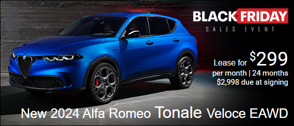 Special 2024 Alfa Romeo Tonale Black Friday Event